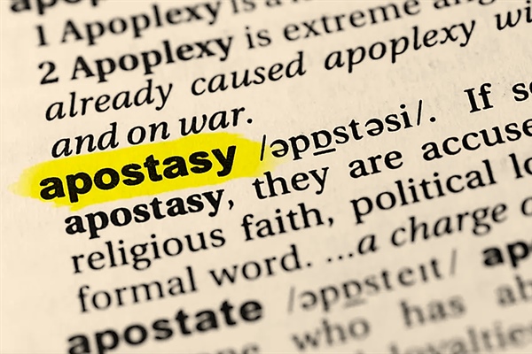 JUST THINKING: Apathy About Apostasy