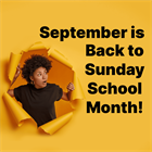 Back to Sunday School Month