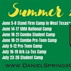 Daniel Springs Releases Summer Schedule