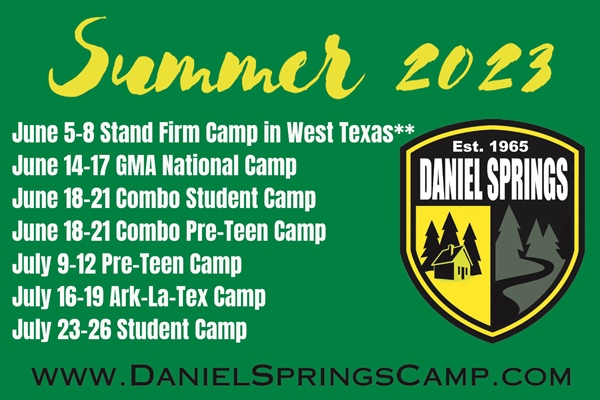 Daniel Springs Releases Summer Schedule
