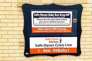 Two new Safe Haven Baby Boxes Dedicated