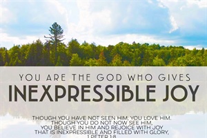 EVERYTHING WE NEED: Inexpressible Joy