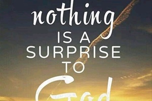 Nothing Surprises God
